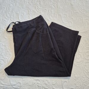 Athletic Works women's XXL 20 black pull on pants, pockets VGUC
